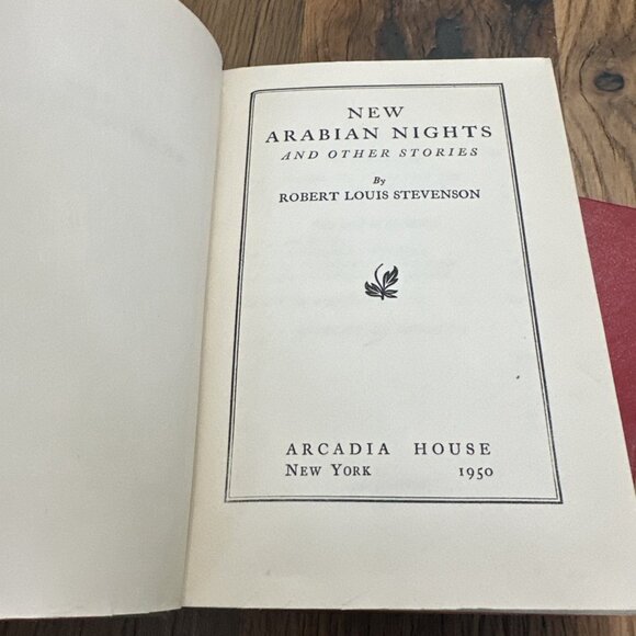 Stevenson vintage book set The Black Arrow New Arabian Nights 1950 - Picture 6 of 16